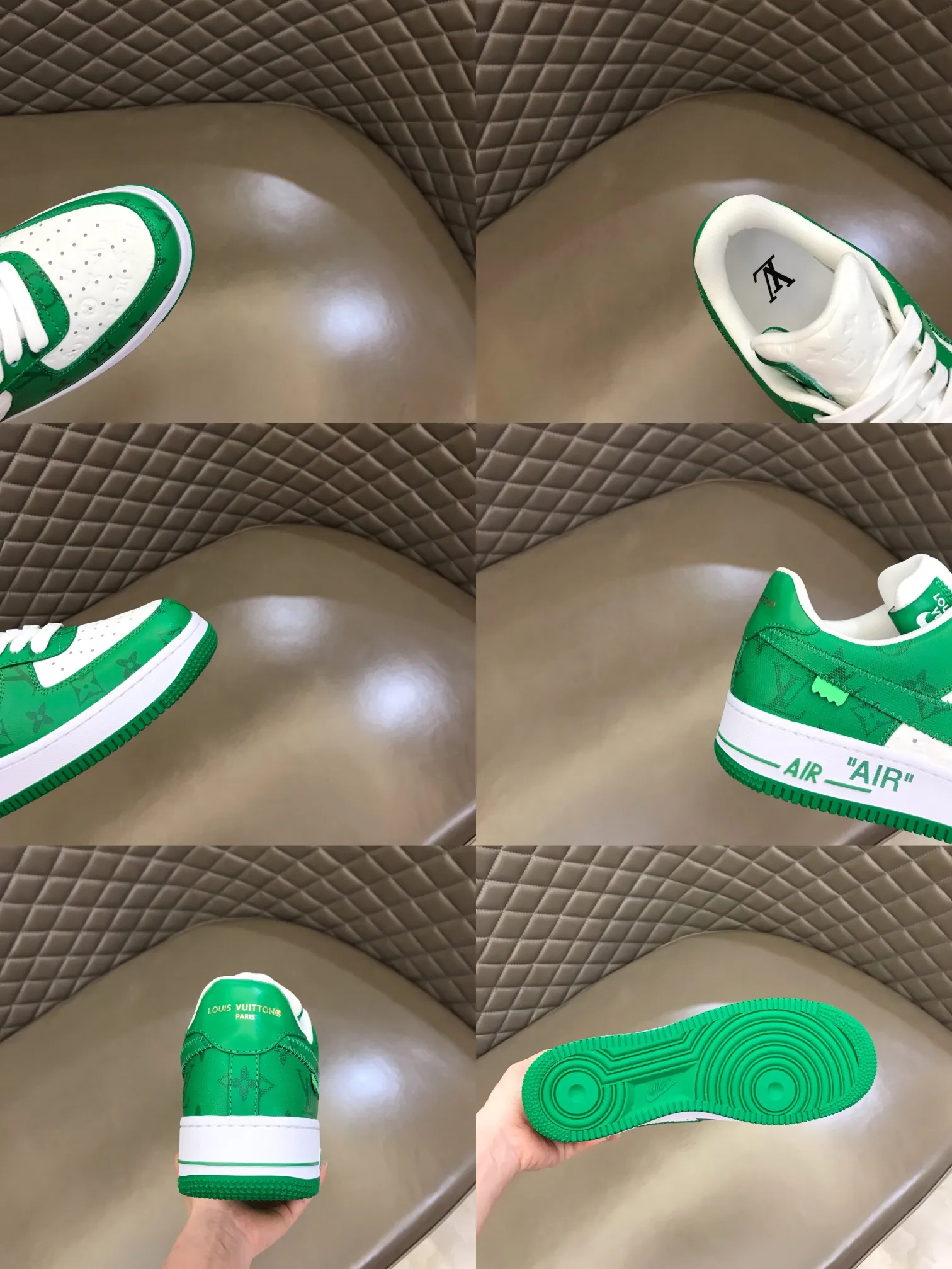 Men's shoes 💰p420 "*OUIS *UITTO*" x OFF-WHITE x Nike tripartite collaboration! Trendy and cool men's casual sports shoes with unrivaled color matching. The design idea basically continues the style of THE TEN. The Swoosh line and tongue label have a very familiar visual effect and are both fashionable and trendy! A must-have for fashionistas! The effect on your feet is absolutely stunning! Size: 38-45